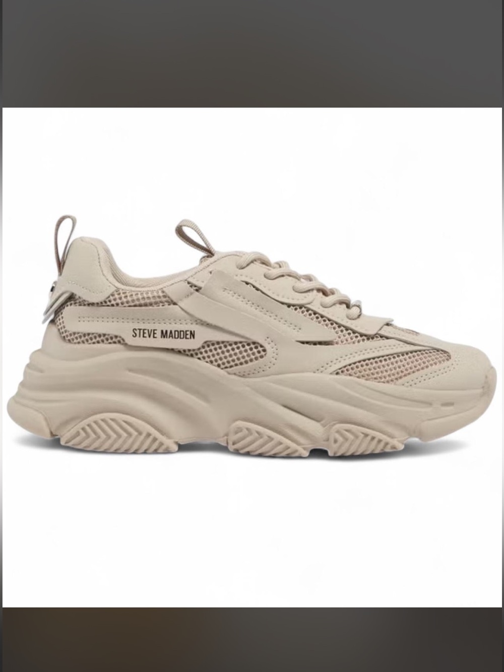 Tan Steve Madden chunky sneakers
